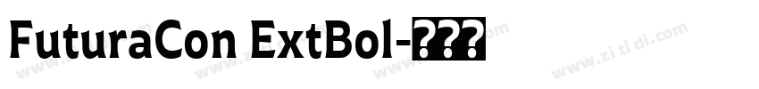 FuturaCon ExtBol字体转换
